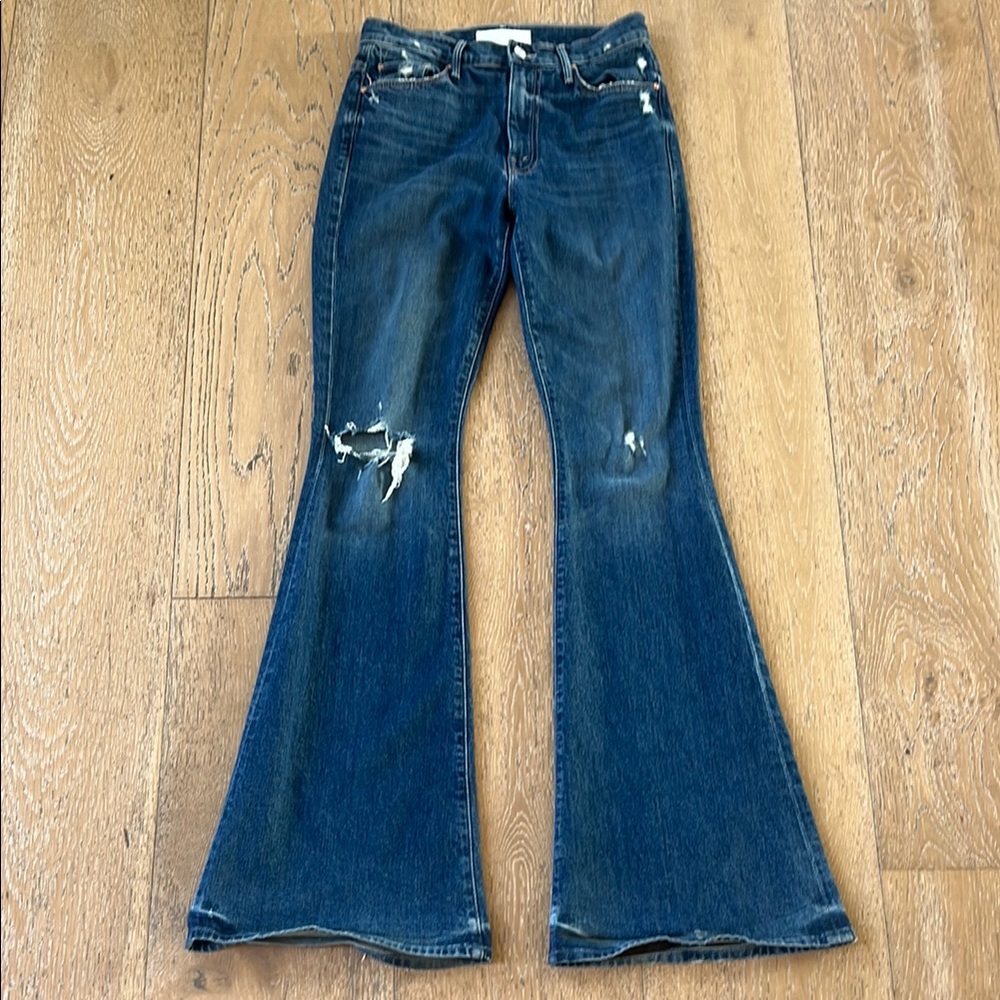 Women's Blue Flared Jeans